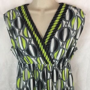 London Times Mini Dress Geometric sleeveless